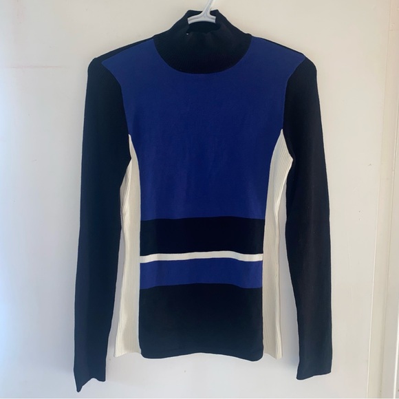 INC International Concepts Multicoloured Mock Neck Raglan Top - Picture 3 of 5